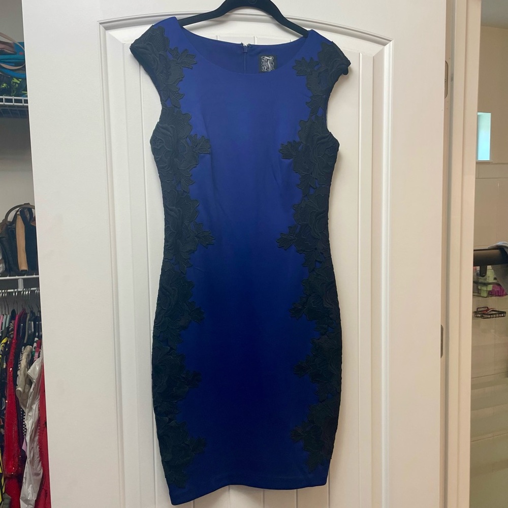 Jax Dress with Black Lace Accents